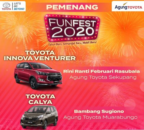 Pelanggan Agung Toyota Bawa Pulang 1 Innova Venturer dan 1 Calya 